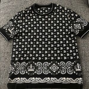 Black and White Patterned Sweater